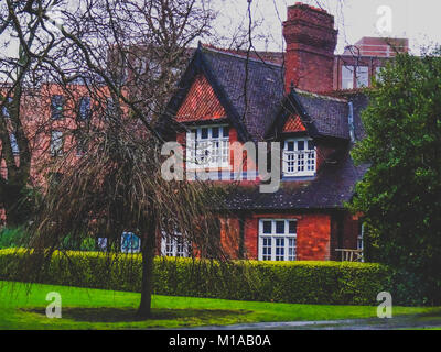 DUBLIN, Irland - 27. Januar, 2018: Der Gärtner Cottage an der St Stephen Green in Dublin City Centre Stockfoto