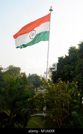Indische Flagge Tringa 21.05.2011 am Tag der Unabhängigkeit Stockfoto