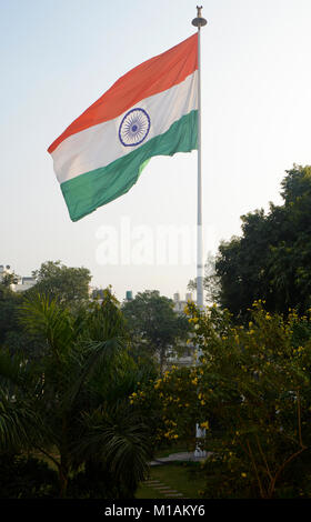 Indische Flagge Tringa 21.05.2011 am Tag der Unabhängigkeit Stockfoto