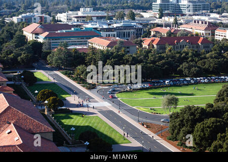 Stanford Oval von Oben Stockfoto