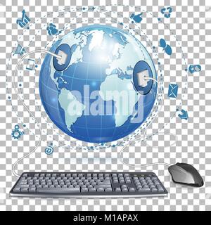 Social-Media-Konzept Stock Vektor