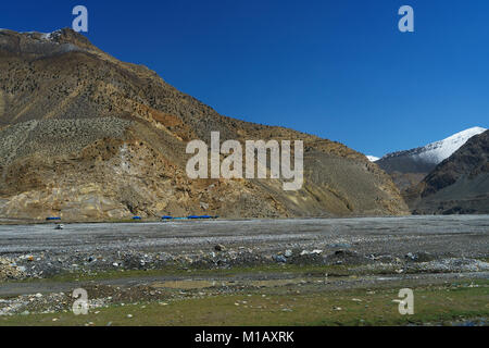 Kali Gandaki Tal in der Nähe von Jomsom, Mustang, Nepal. Stockfoto