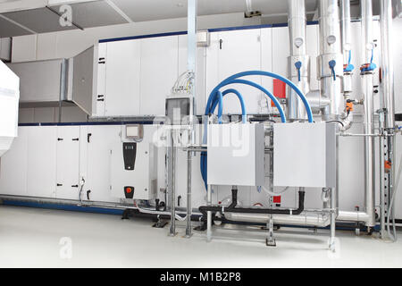 Zentrale Heizung und Kühlung Air Handling System Control Stockfoto