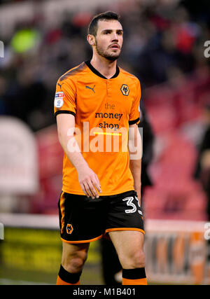 Wolverhampton Wanderers 'Leo Bonatini während der Sky Bet Meisterschaft Gleiches an Oakwell, Barnsley. Stockfoto