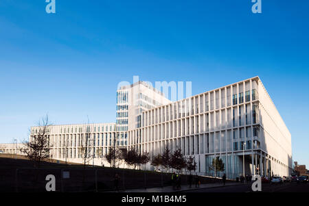 Blick auf die Außenfläche des neuen Stadt Glasgow College im Zentrum von Glasgow, Schottland, Vereinigtes Königreich Stockfoto