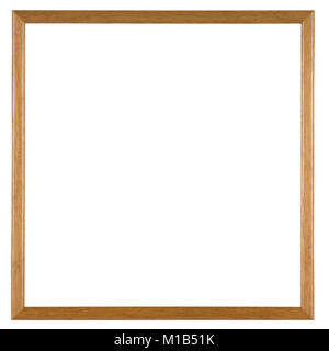 Leeren Bilderrahmen, Holz Effekt finish Stockfoto