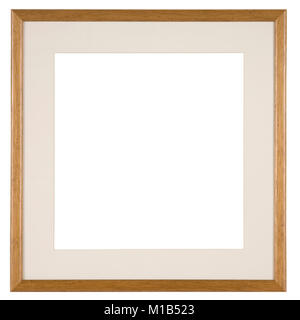 Leeren Bilderrahmen, Holz Effekt finish Stockfoto