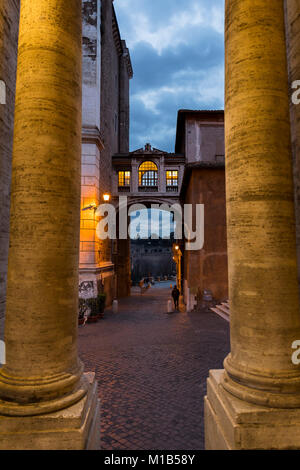 Via del Campidoglio. Gasse Straßen. Rom, Italien. Stockfoto