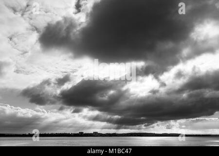 Die große Fluss Severn Estuary von tintern Dock, Gloucestershire. Stockfoto