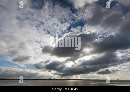 Die große Fluss Severn Estuary von tintern Dock, Gloucestershire. Stockfoto