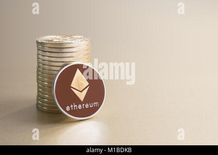 Des Astraleums digitale Währung, Finanzbranche Stockfoto