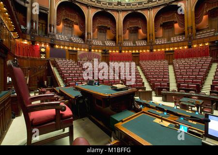 Montecitorio Palace, die empity Abgeordnetenkammer, Rom, Italien Credit © Remo Casilli/Sintesi/Alamy Stock Foto Stockfoto