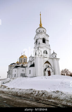 Kathedrale in Wladimir - herausragende Denkmal aus weißem Stein Architektur Stockfoto