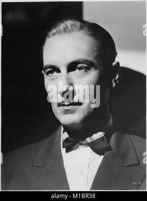 Paul Lukas, Werbung Portrait für den Film "The Casino Murder Case", MGM, 1935 Stockfoto