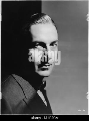 Paul Lukas, Werbung Portrait für den Film "The Casino Murder Case", MGM, 1935 Stockfoto