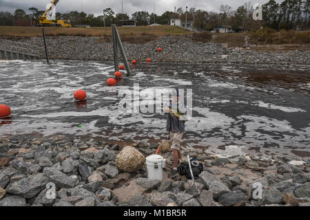 Moss Bluff Sperren und Damm in Marion County, Florida, USA Stockfoto