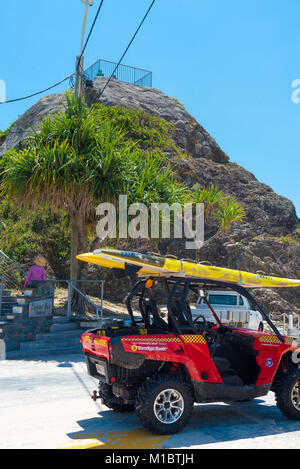 Currumbin, Queensland, Australia-December 23, 2017: Elephant Rock Lookout am Currumbin, Gold Coast Australien, ein wichtiges touristisches Ziel mit Subtro Stockfoto