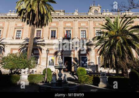 Archivo General de Indias, Deneral Archive der Indies, Sevilla, Spanien. Stockfoto