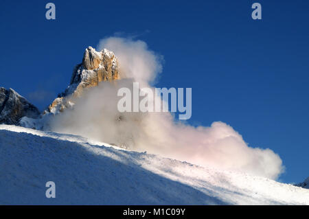 Cimon della Pala, Berg Gruppe Pale di San Martino in den italienischen Dolomiten, Europa. Stockfoto