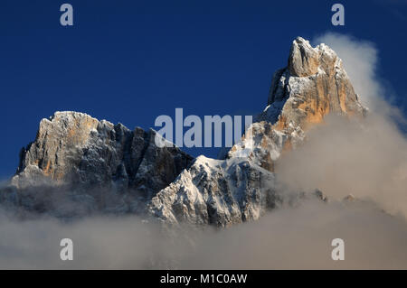 Cimon della Pala, Berg Gruppe Pale di San Martino in den italienischen Dolomiten, Europa. Stockfoto