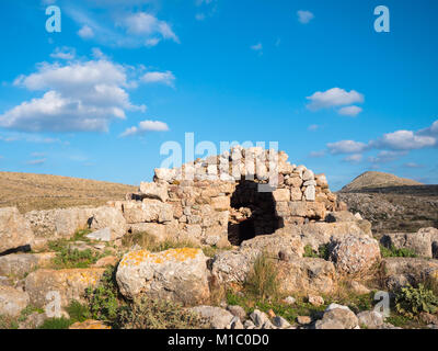 Nekromantie von Poseidon in Kap Matapan oder Tainaron in Mani, Peloponnes, Griechenland Stockfoto