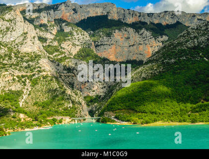 Gorges du Verdon, Alpes de Haute Provence, Sainte Croix du Verdon, See, Frankreich Stockfoto