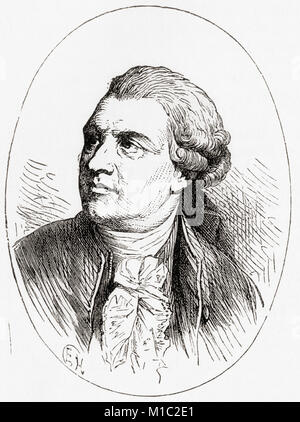 Friedrich Gottlieb Klopstock, 1724 - 1803. Deutsche Dichter. Von Station und Lock's illustrierte Geschichte der Welt, veröffentlicht C 1882. Stockfoto