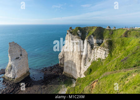 Étretat, Seine-Maritime Abteilung, Normandie, Frankreich, Europa. Stockfoto