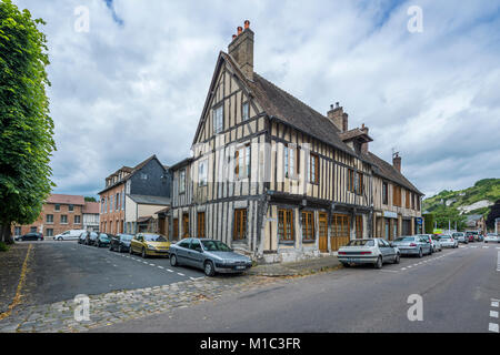 Les Andelys, Eure, Normandie, Frankreich, Europa Stockfoto