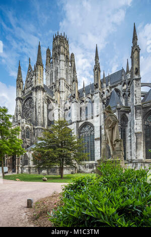 Kloster von Saint-Ouen, Rouen, Normandie, Seine-Maritime, Frankreich, Europa Stockfoto