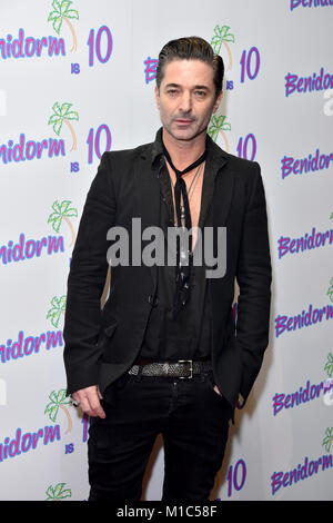 Jake Canuso während der Benidorm ist 10 Veranstaltung, im Mayfair Curzon, London statt. Bild Datum: Montag, 29. Januar 2018. Photo Credit: Matt Crossick/PA-Kabel Stockfoto