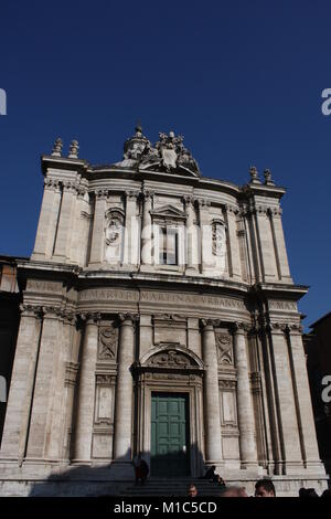 Kirche der Heiligen Luca und Martina (Chiesa dei Santi Luca e Martina) in Rom, Italien Stockfoto