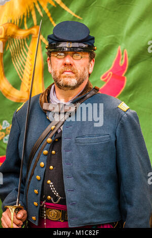 Bürgerkrieg Encampment Paxton, Massachusetts, USA Stockfoto