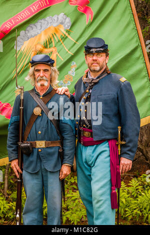 Bürgerkrieg Encampment Paxton, Massachusetts, USA Stockfoto