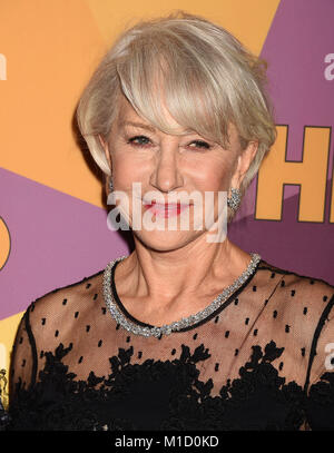 HELEN MIRREN UK Film Schauspielerin kommt bei HBO Offizielle Golden Globe Awards nach Partei auf ca. 55 Restaurant im Beverly Hilton Hotel am 7. Januar 2018 in Los Angeles, Kalifornien. Foto: Jeffrey Mayer Stockfoto