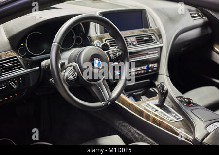 BMW Interieur Stockfoto