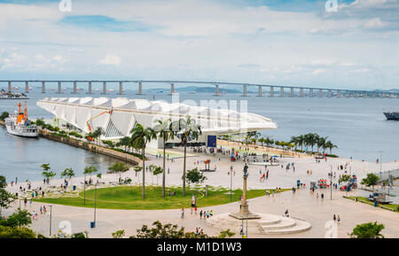 Museu do Amanha Museum von Morgen im Jahr 2014 eingeweiht wird in Maua Platz, Rio de Janeiro, Brasilien Stockfoto