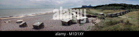 Sizewell Strand und Kernkraftwerk Sizewell suffolk England Großbritannien Stockfoto