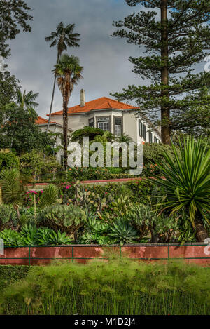 Herr Haus, Botanischer Garten, Funchal, Madeira, Portugal, Herrenhaus, Botanischer Garten Stockfoto