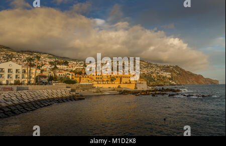 Panorama der Stadt, Altstadt, Funchal, Madeira, Portugal, Stadtpanorama, Altstadt Stockfoto