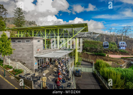 Monte Seilbahn Bergstation, Funchal, Madeira, Portugal, Bergstation, Monte-Seilbahn Stockfoto