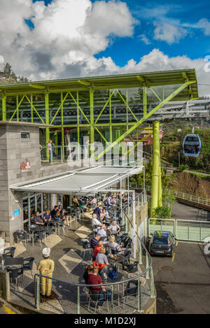 Monte Seilbahn Bergstation, Funchal, Madeira, Portugal, Bergstation, Monte-Seilbahn Stockfoto