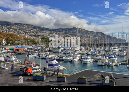 Marina, Funchal, Madeira, Portugal Stockfoto