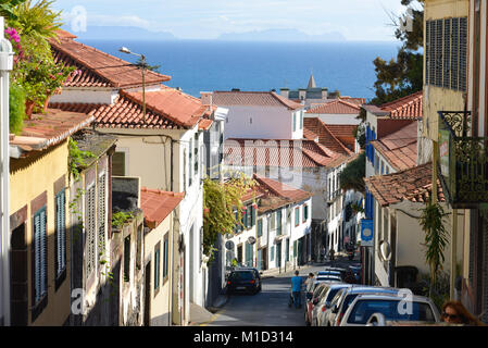 Kegelbahn, calcado de Pico, Obere Stadt, Funchal, Madeira, Portugal, Gasse, Calcado de Pico, Landgasthof Zu Den 3 Sternen Stockfoto