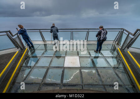 Cabo Girão, Camara de Lobos View Point, Madeira, Portugal, Aussichtspunkt Cabo Girao, Camara de Lobos Stockfoto