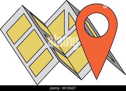 Karte Lage Symbol Stock Vektor