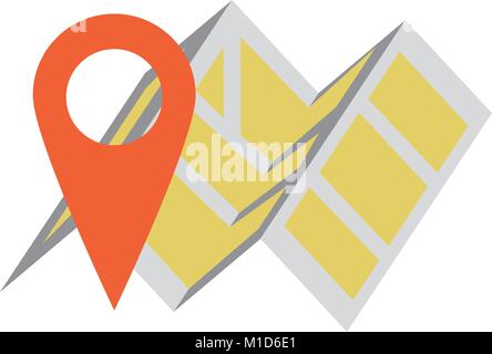 Karte Lage Symbol Stock Vektor