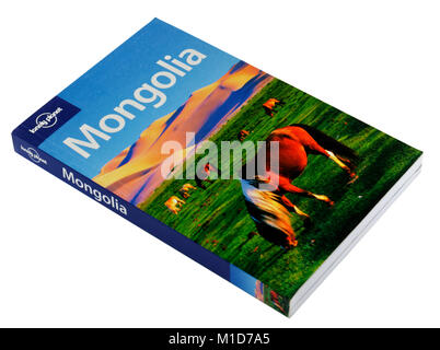 Der Lonely Planet Reiseführer zu Mongolei Stockfoto