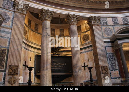 Im Pantheon - eines der berühmtesten Gebäude in Rom, Italien. Stockfoto