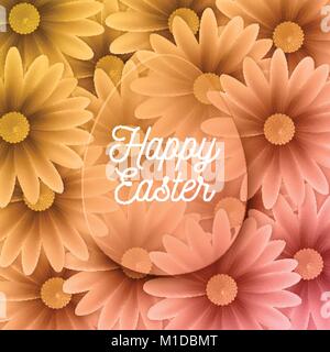 Frohe Ostern Hintergrund mit dekorativen Eier Stock Vektor